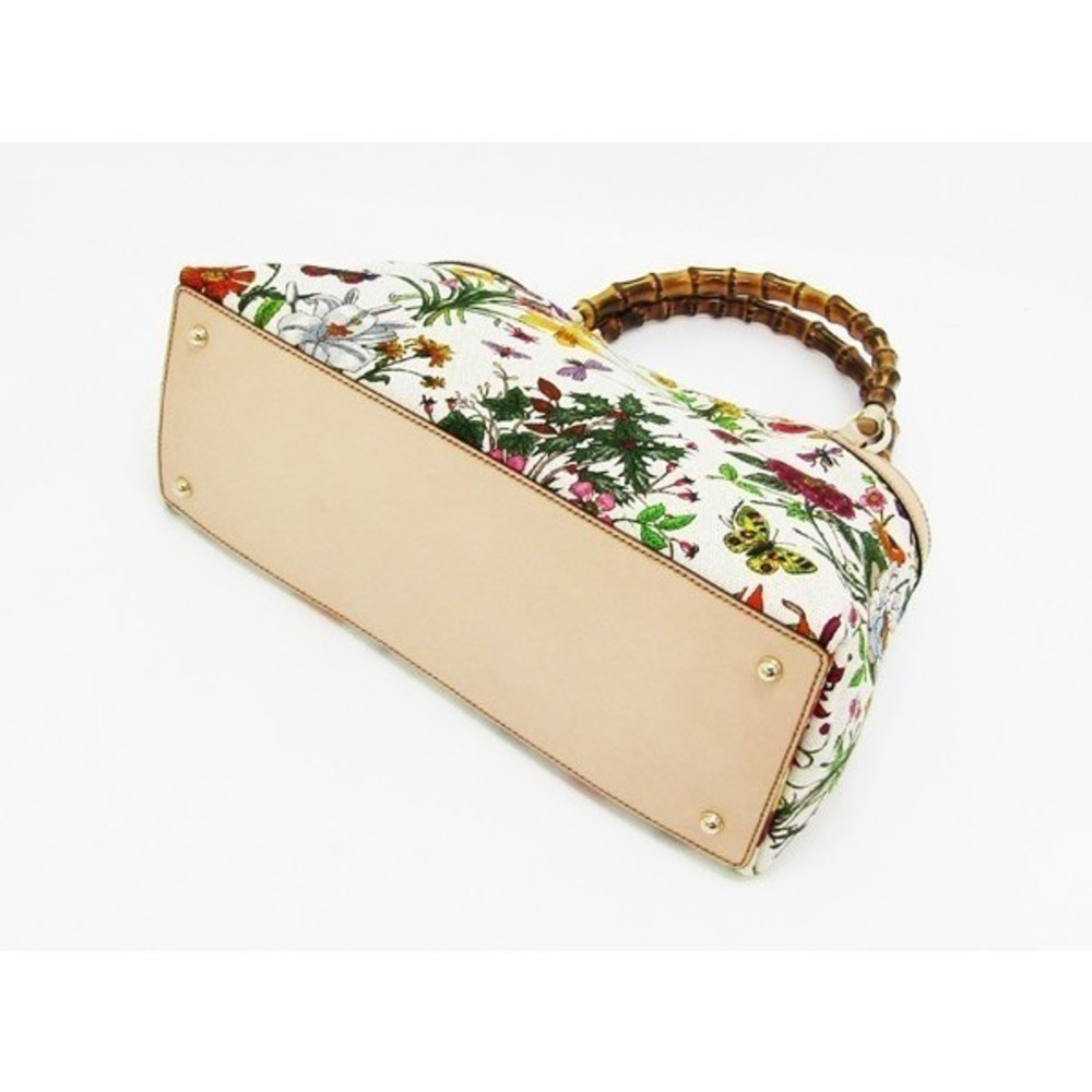 Gucci Flora Bamboo Bag Tote - Picture 3 of 8
